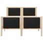 Preview: Bettgestell Braun und Schwarz 120 x 190 cm Massivholz Kiefer