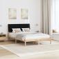 Preview: Bettgestell mit gepolstertem Kopfteil Braun 135 x 190 cm