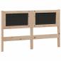 Preview: Kopfteil Braun und Dunkelgrau 150 cm Massivholz Kiefer