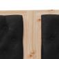Preview: Kopfteil Sonstiges Braun und Schwarz 150 cm Massivholz Kiefer