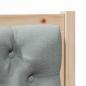 Preview: Kopfteil Sonstiges Braun und hellgrau 100 cm Massivholz Kiefer