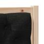 Preview: Kopfteil Sonstiges Braun und Schwarz 80 cm Massivholz Kiefer
