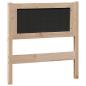 Preview: Kopfteil Sonstiges Braun und Taupe 80 cm Massivholz Kiefer