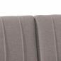 Preview: Gepolstertes Kopfteil Taupe 150 cm Massives Kiefernholz