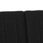Preview: Gepolstertes Kopfteil Schwarz 135 cm Massives Kiefernholz