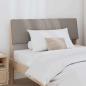 Preview: Gepolstertes Kopfteil Taupe 100 cm Massives Kiefernholz
