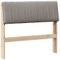 Preview: Gepolstertes Kopfteil Taupe 90 cm Massives Kiefernholz