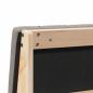 Preview: Gepolstertes Kopfteil Taupe 75 cm Massives Kiefernholz