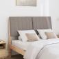 Preview: Gepolstertes Kopfteil Taupe 120 cm Massives Kiefernholz