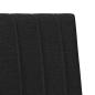 Preview: Gepolstertes Kopfteil Schwarz 75 cm Massives Kiefernholz