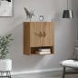Preview: Wandschrank 60 x 31 x 70 cm Holzwerkstoff Artisan-Eiche