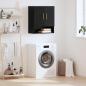 Preview: ARDEBO.de - Wandschrank 60 x 31 x 70 cm Holzwerkstoff Schwarz Eichen-Optik
