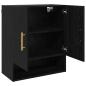 Preview: Wandschrank 60 x 31 x 70 cm Holzwerkstoff Schwarz Eichen-Optik