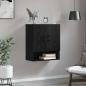 Preview: Wandschrank 60 x 31 x 70 cm Holzwerkstoff Schwarz Eichen-Optik