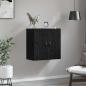 Preview: Wandschrank 60 x 31 x 60 cm Holzwerkstoff Schwarz Eichen-Optik