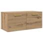 Preview: Wandschrank 80 x 36.5 x 35 cm Holzwerkstoff Artisan-Eiche