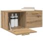 Preview: Wandschrank 80 x 36.5 x 35 cm Holzwerkstoff Artisan-Eiche