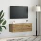 Preview: Wandschrank 100 x 36,5 x 35 cm Holzwerkstoff Artisan-Eiche