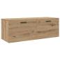 Preview: Wandschrank 100 x 36,5 x 35 cm Holzwerkstoff Artisan-Eiche