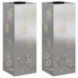 Preview: Solar LED Weg Licht 2 Stk. Warmes Weiß 18 x 18 x 50 cm