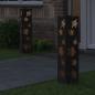 Preview: Solar LED Weg Licht 2 stk. Warmes Weiß 18 x 18 x 80 cm