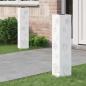 Preview: ARDEBO.de - Solar LED Weg Licht 2 stk. Warmes Weiß 18 x 18 x 80 cm