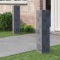 Preview: ARDEBO.de - Solar LED Weg Licht 2 Stk. Warmes Weiß 18 x 18 x 80 cm