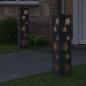 Preview: Solar LED Weg Licht 2 Stk. Warmes Weiß 18 x 18 x 80 cm