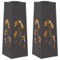 Preview: Solar LED Weg Licht 2 Stk. Warmes Weiß 18 x 18 x 50 cm