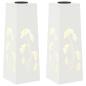 Preview: Solar LED Weg Licht 2 stk. Warmes Weiß 18 x 18 x 50 cm