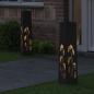 Preview: Solar LED Weg Licht 2 stk. Warmes Weiß 18 x 18 x 80 cm