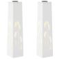 Preview: Solar LED Weg Licht 2 stk. Warmes Weiß 18 x 18 x 80 cm