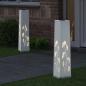 Preview: Solar LED Weg Licht 2 stk. Warmes Weiß 18 x 18 x 80 cm