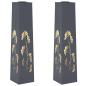 Preview: Solar LED Weg Licht 2 Stk. Warmes Weiß 18 x 18 x 80 cm