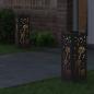 Preview: Solar LED Weg Licht 2 Stk. Warmes Weiß 18 x 18 x 50 cm