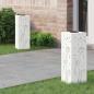 Preview: ARDEBO.de - Solar LED Weg Licht 2 Stk. Warmes Weiß 18 x 18 x 50 cm