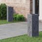 Preview: ARDEBO.de - Solar LED Weg Licht 2 Stk. Warmes Weiß 18 x 18 x 50 cm