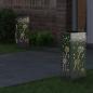 Preview: Solar LED Weg Licht 2 stk. Warmes Weiß 18 x 18 x 50 cm