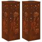 Preview: Solar LED Weg Licht 2 stk. Warmes Weiß 18 x 18 x 50 cm