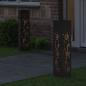 Preview: Solar LED Weg Licht 2 Stk. Warmes Weiß 18 x 18 x 80 cm