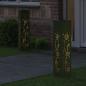 Preview: Solar LED Weg Licht 2 stk. Warmes Weiß 18 x 18 x 80 cm
