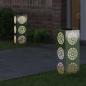Preview: Solar LED Weg Licht 2 stk. Warmes Weiß 18 x 18 x 50 cm