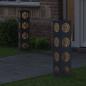 Preview: Solar LED Weg Licht 2 Stk. Warmes Weiß 18 x 18 x 80 cm