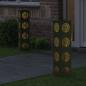 Preview: Solar LED Weg Licht 2 stk. Warmes Weiß 18 x 18 x 80 cm