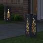 Preview: Solar LED Weg Licht 2 stk. Warmes Weiß 18 x 18 x 50 cm