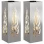 Preview: Solar LED Weg Licht 2 Stk. Warmes Weiß 18 x 18 x 50 cm