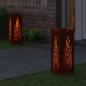 Preview: Solar LED Weg Licht 2 Stk. Warmes Weiß 18 x 18 x 50 cm