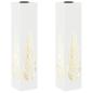 Preview: Solar LED Weg Licht 2 stk. Warmes Weiß 18 x 18 x 80 cm