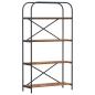 Preview: B?cherregal 4 Ebenen 80 x 30 x 146 cm Holzwerkstoff Altholz