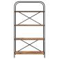 Preview: B?cherregal 4 Ebenen 80 x 30 x 146 cm Holzwerkstoff Altholz